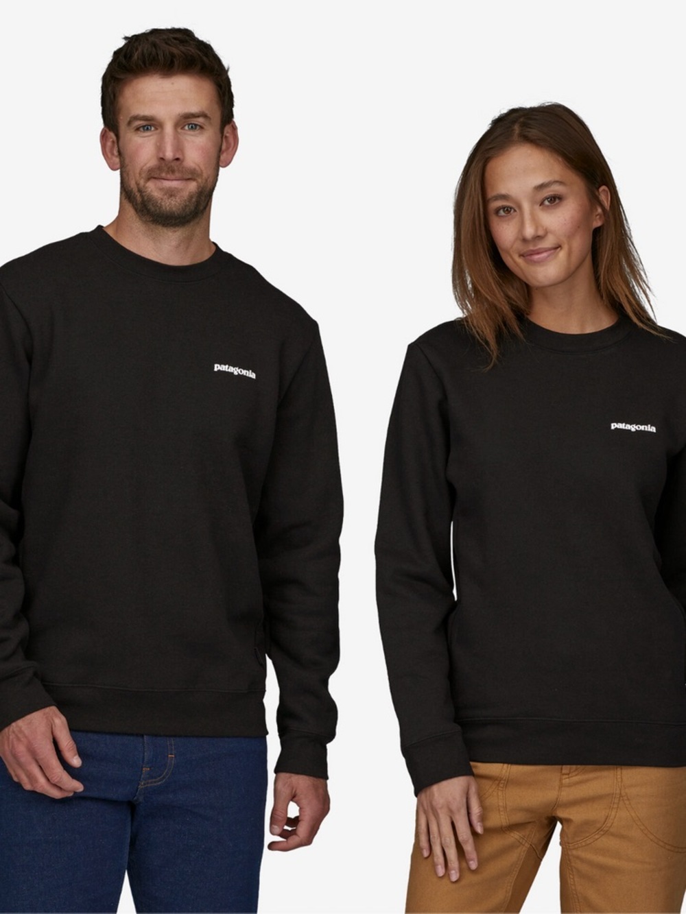 Patagonia Unisex Black Crewneck Sweatshirt